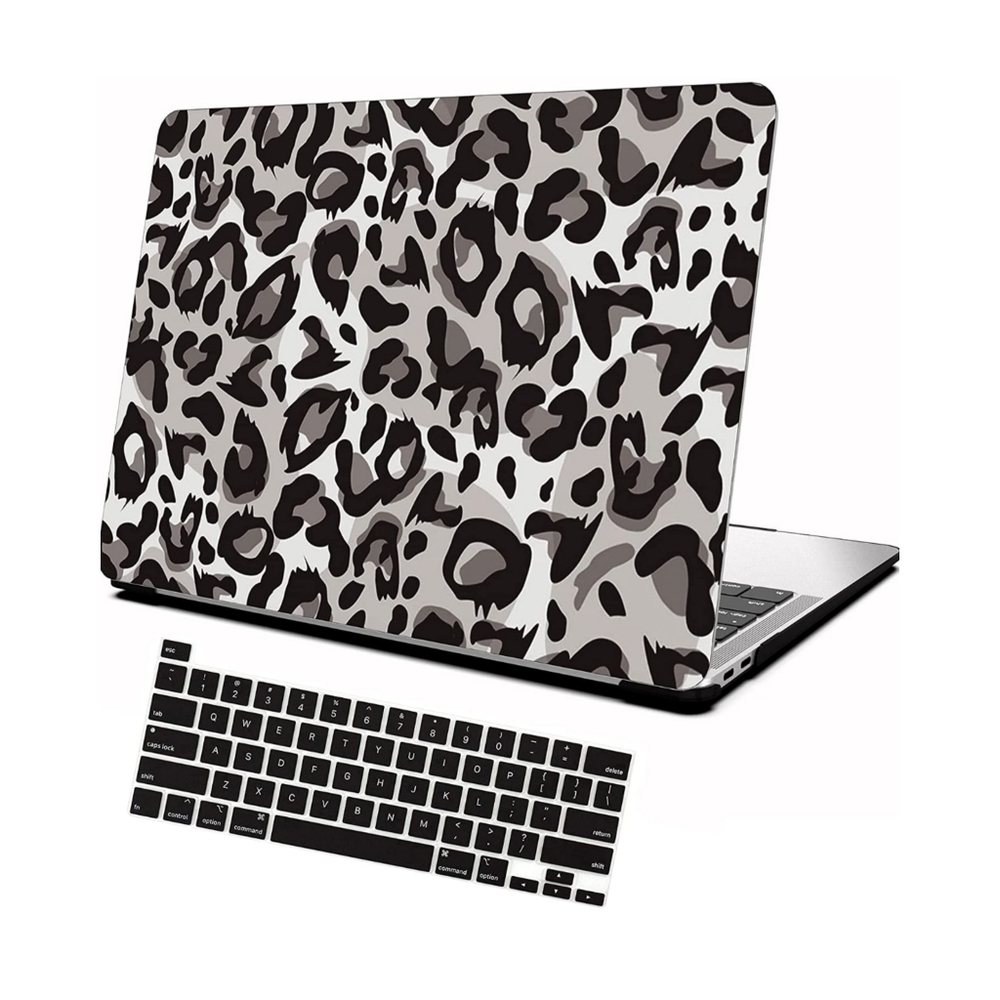 ✅4/$20✅🆕Aomo MacBook air 13 inch Pink leopard & black print 2 sets for 1!